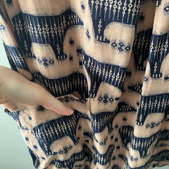 Maeve Zola Bear Print Mini Dress Size 12 - Picture 5 of 6